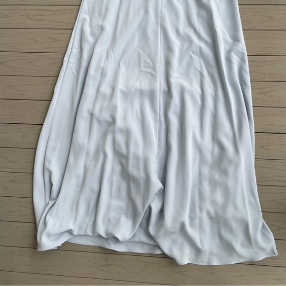 Adrianna Papell Elegant Maxi Dress Baby Blue Bridesmaid Flowy 8 - Picture 11 of 14